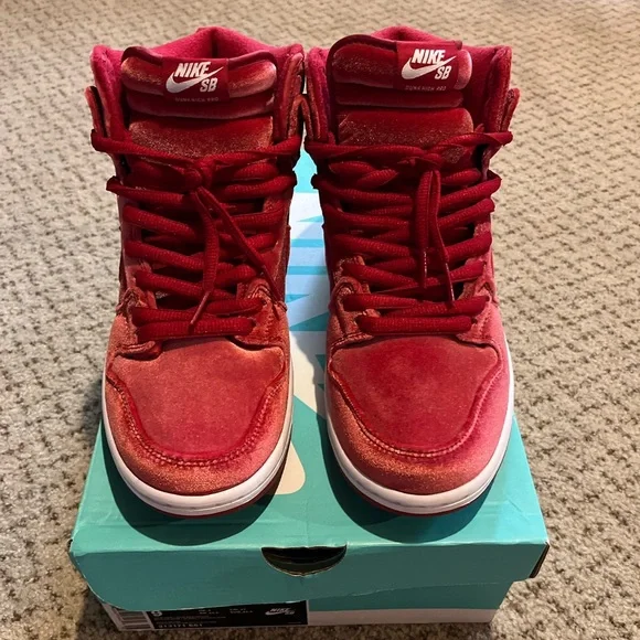 Nike Dunk High Premium sb red velvet - Picture 4 of 4